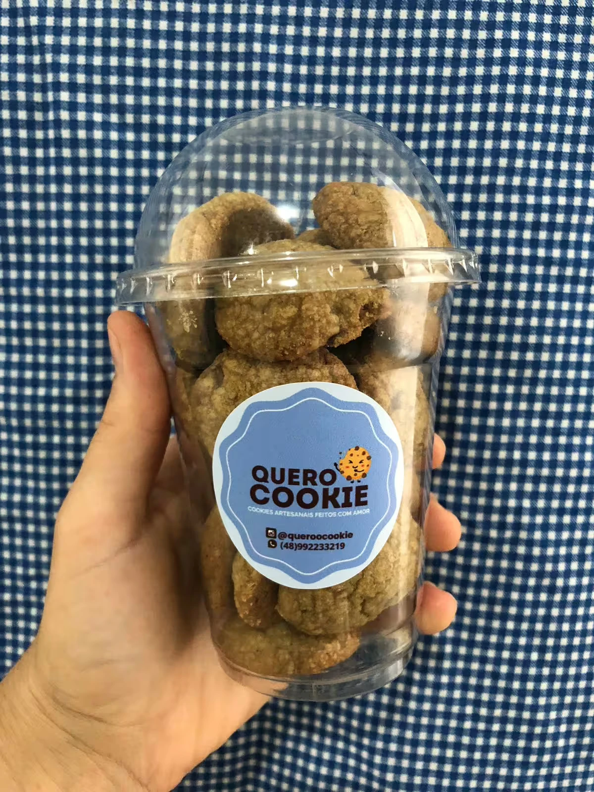 Copo de Mini Cookies